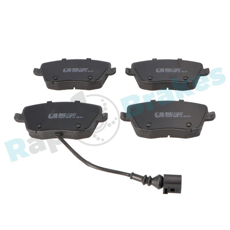 RAPBRAKES stabdžių trinkelių rinkinys, diskinis stabdys R-P0372