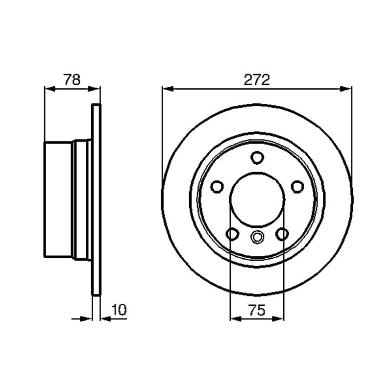 BOSCH 0 986 478 641 stabdžių diskas