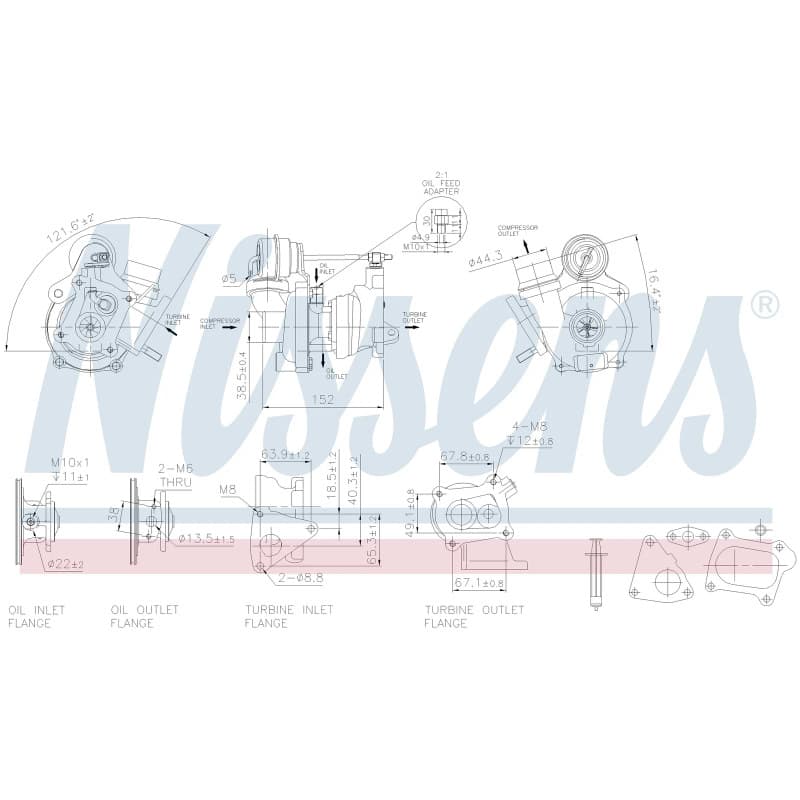 NISSENS kompresorius, įkrovimo sistema 93078