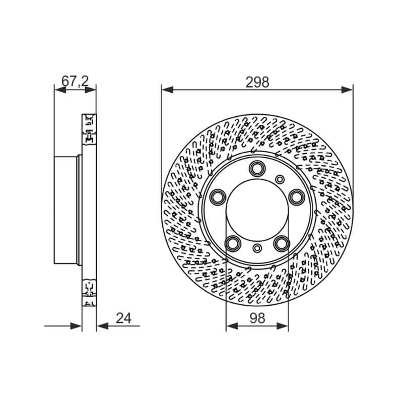 BOSCH 0 986 479 674 stabdžių diskas