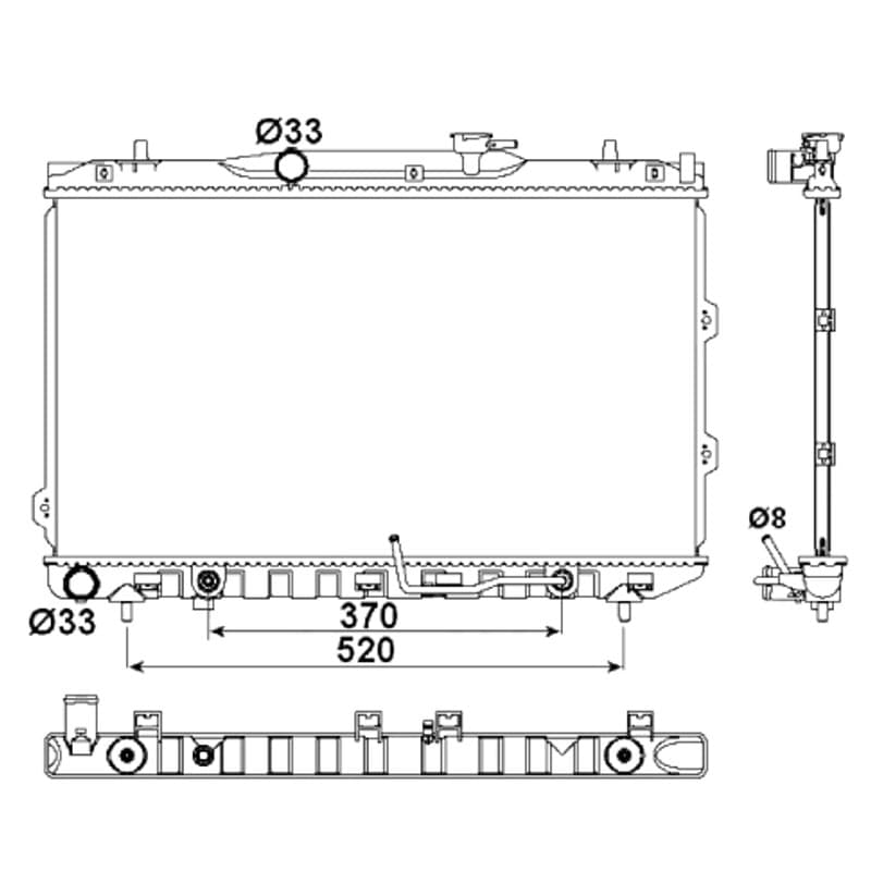 NRF radiatorius, variklio aušinimas 53162