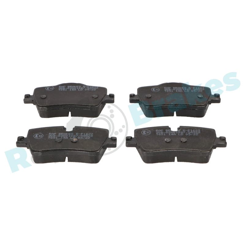 RAPBRAKES stabdžių trinkelių rinkinys, diskinis stabdys R-P1623