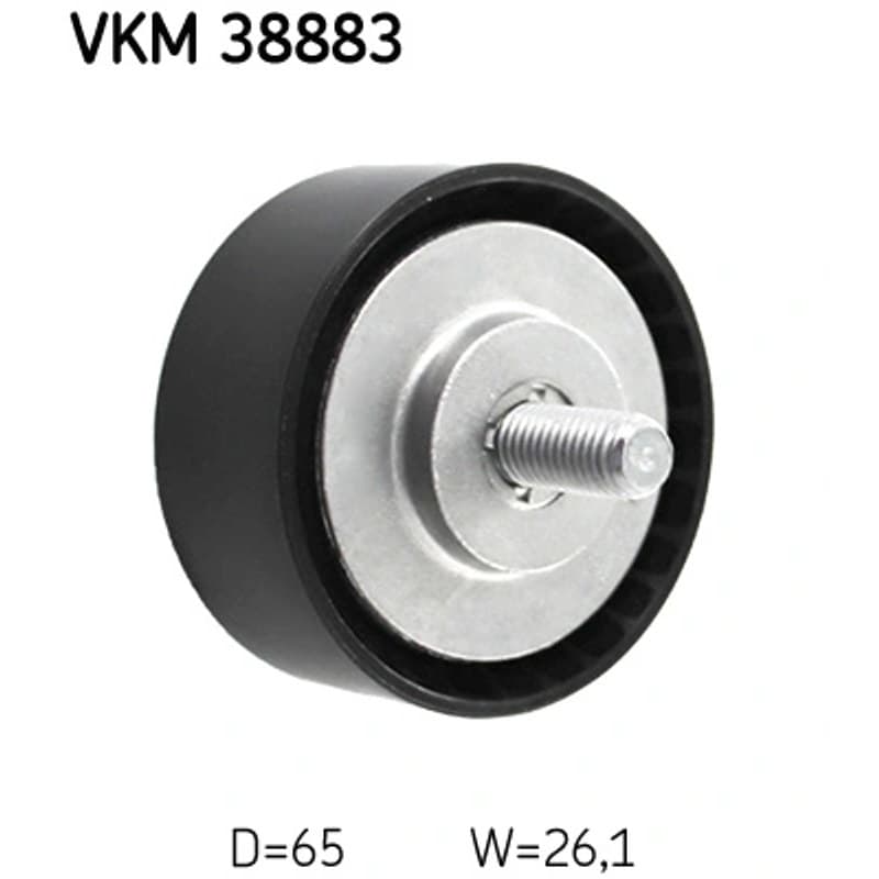 SKF VKM 38883 kreipiantysis skriemulys, V formos rumbuotas diržas
