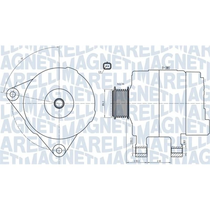 MAGNETIMARELLI kintamosios srovės generatorius 063732033010