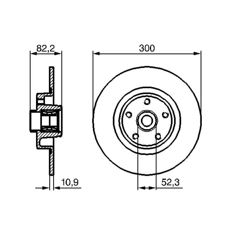 BOSCH 0 986 479 280 stabdžių diskas