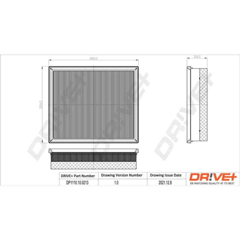 DRVE oro filtras DP1110.10.0213
