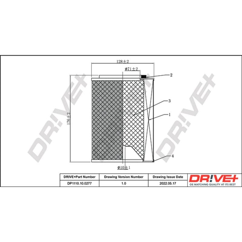 DRVE DP1110.10.0277 oro filtras