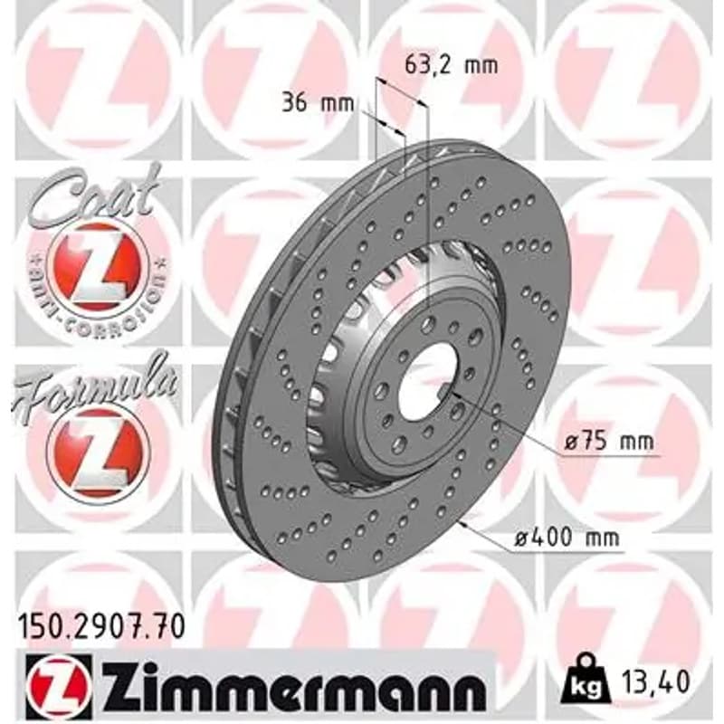 ZIMMERMANN stabdžių diskas 150.2907.70