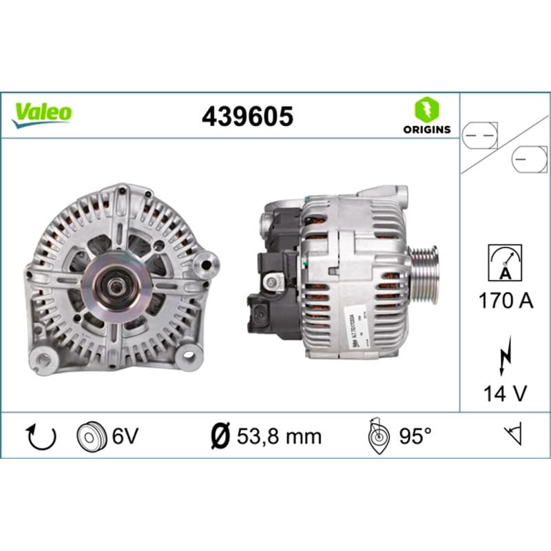 VALEO kintamosios srovės generatorius 439605
