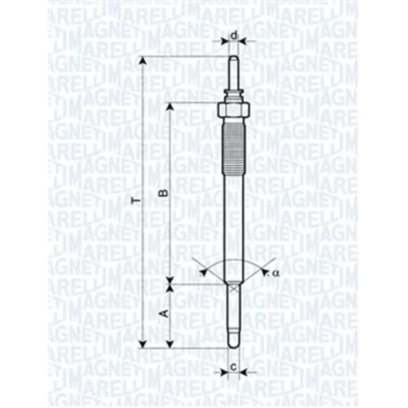 MAGNETIMARELLI kaitinimo žvakė 062900074304