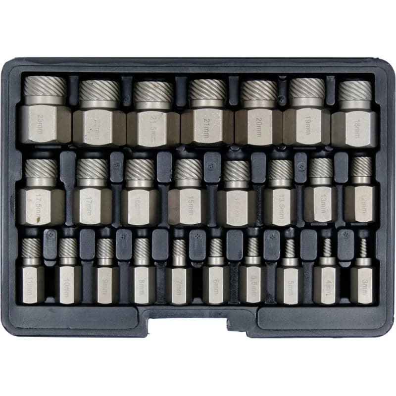 YATO Nutrūkusių varžtų ištraukimo rinkinys, 25 vnt. YT-06034
