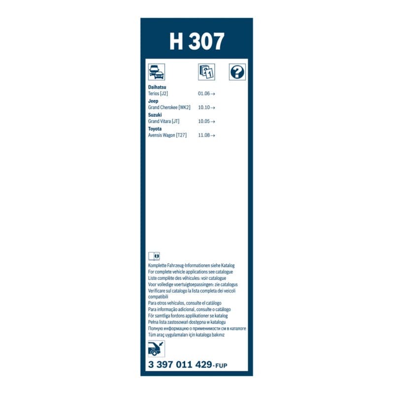 BOSCH 3 397 011 429 valytuvai