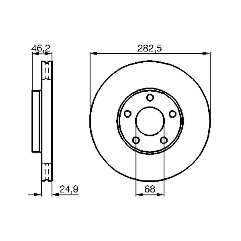 BOSCH 0 986 479 C81 stabdžių diskas
