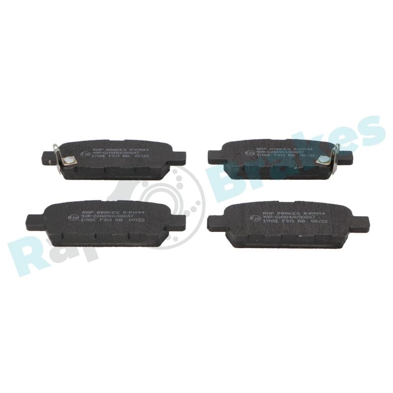 RAPBRAKES stabdžių trinkelių rinkinys, diskinis stabdys R-P1094