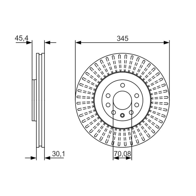 BOSCH 0 986 479 A24 stabdžių diskas