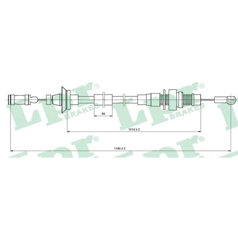 LPR akceleratoriaus trosas C0005A