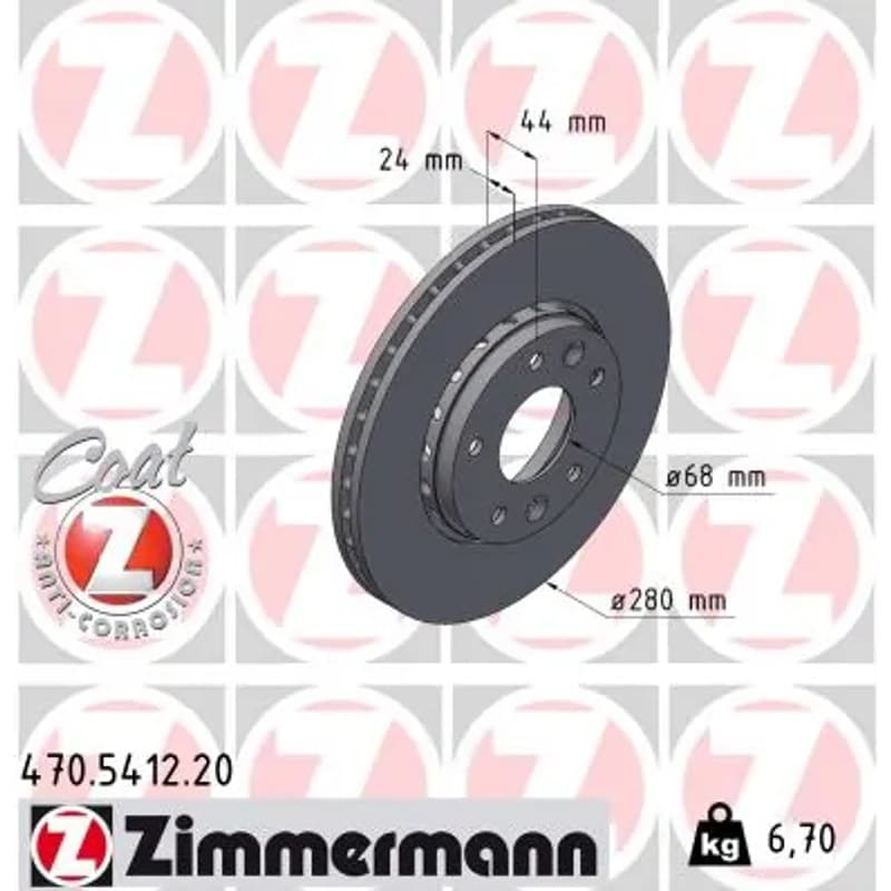 ZIMMERMANN stabdžių diskas 470.5412.20