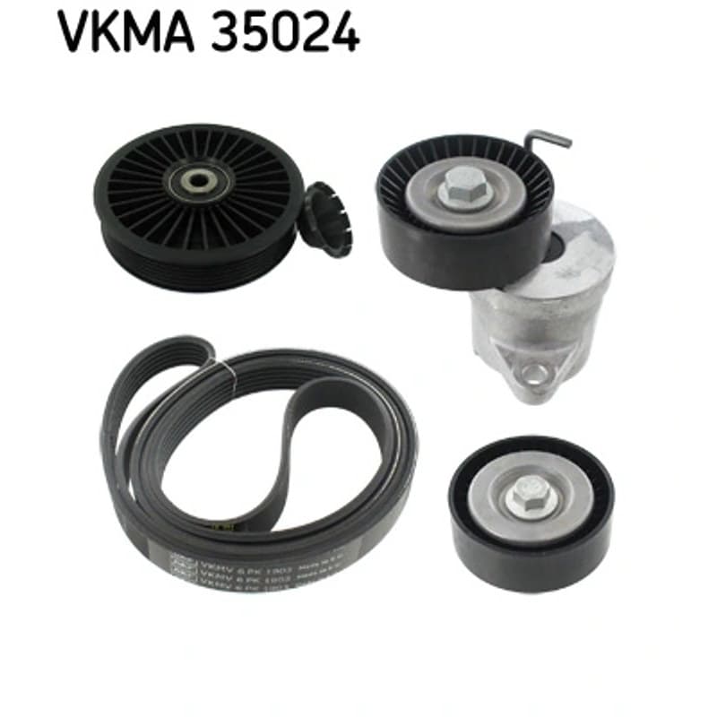 SKF VKMA 35024 V formos rumbuotas diržas, komplektas