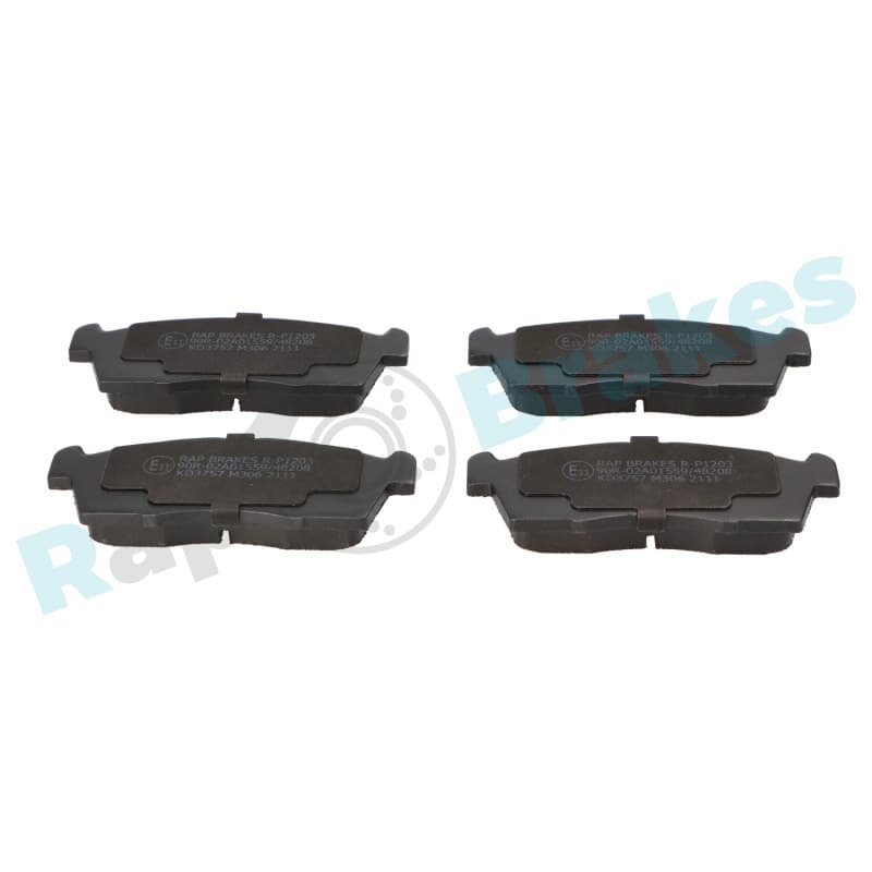 RAPBRAKES stabdžių trinkelių rinkinys, diskinis stabdys R-P1203