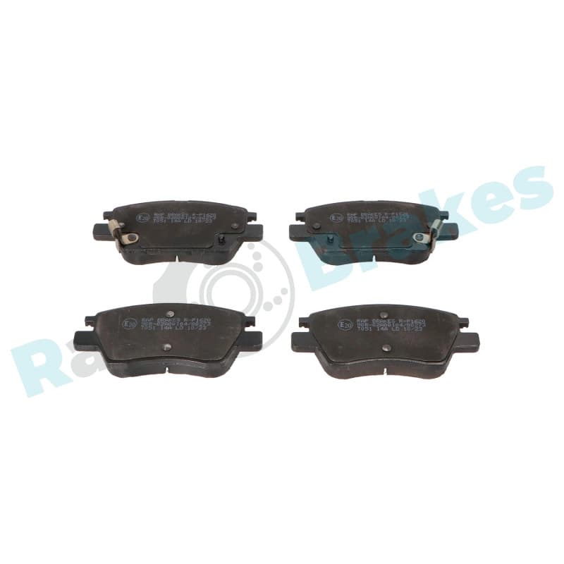 RAPBRAKES stabdžių trinkelių rinkinys, diskinis stabdys R-P1620