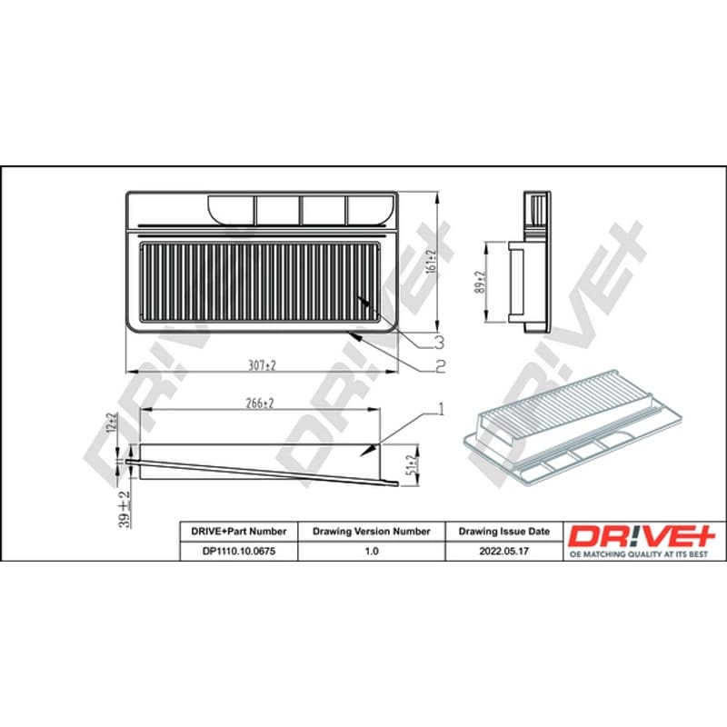 DRVE oro filtras DP1110.10.0675