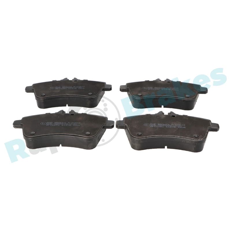 RAPBRAKES stabdžių trinkelių rinkinys, diskinis stabdys R-P0512