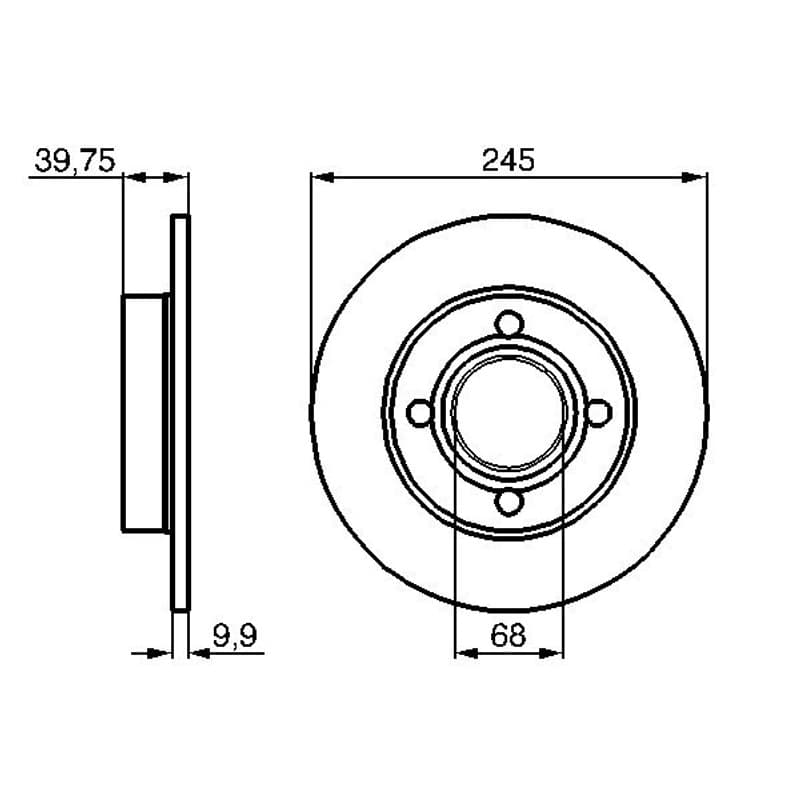 BOSCH 0 986 478 216 stabdžių diskas