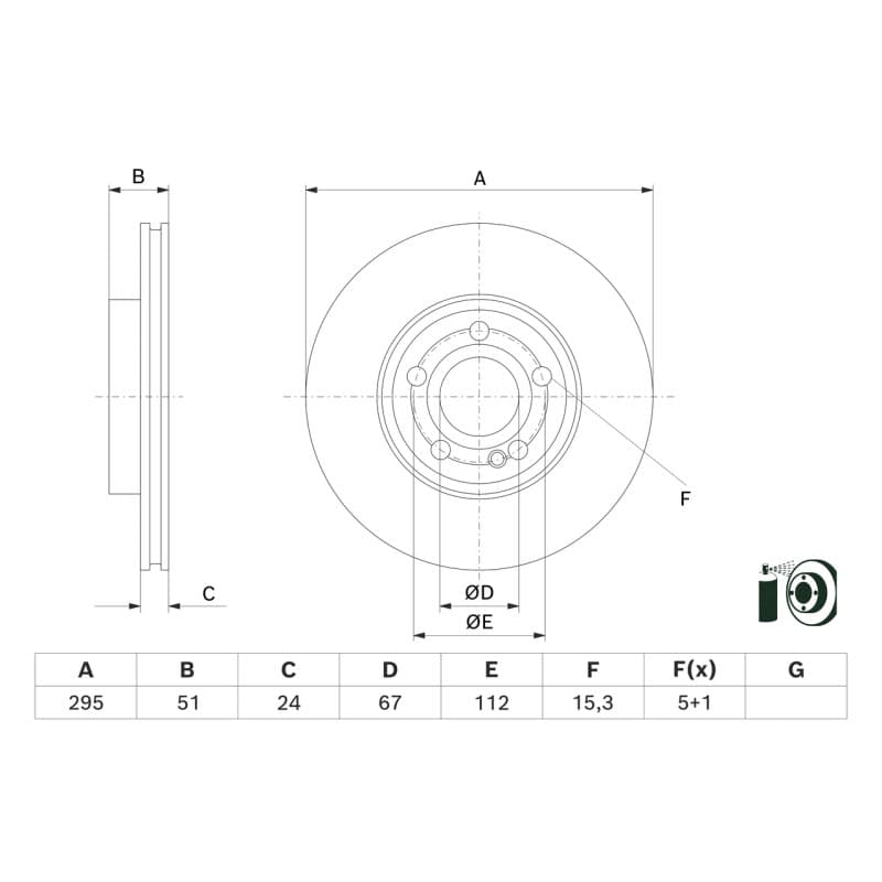 BOSCH 0 986 479 H74 stabdžių diskas