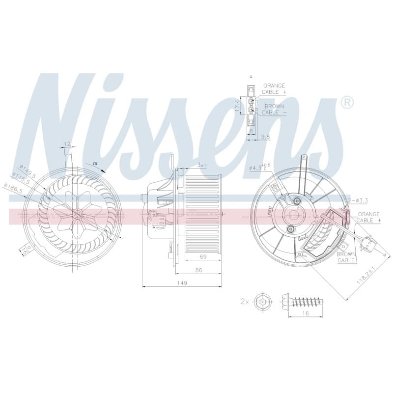 NISSENS vidaus pūtiklis 87032