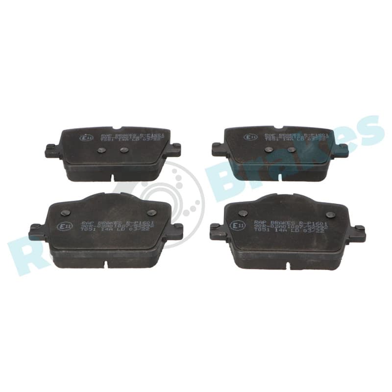 RAPBRAKES stabdžių trinkelių rinkinys, diskinis stabdys R-P1601