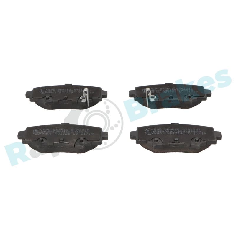 RAPBRAKES stabdžių trinkelių rinkinys, diskinis stabdys R-P1347