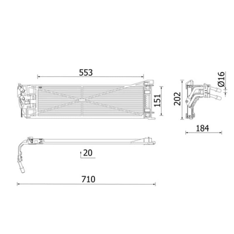 MAHLE CLC 306 000P alyvos aušintuvas, automatinė transmisija