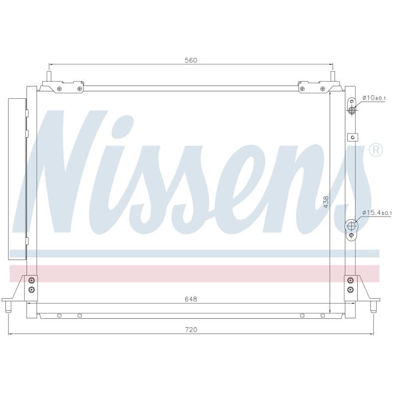 NISSENS kondensatorius, oro kondicionierius 940188 NISS