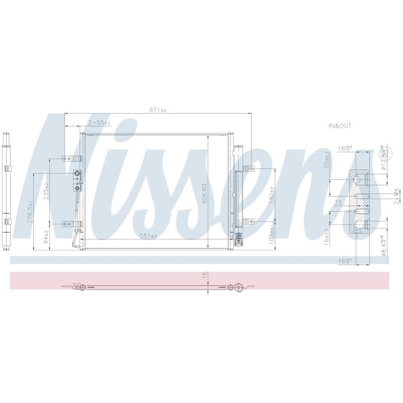 Kondicionieriaus kondensatorius NISSENS 941024 NISS