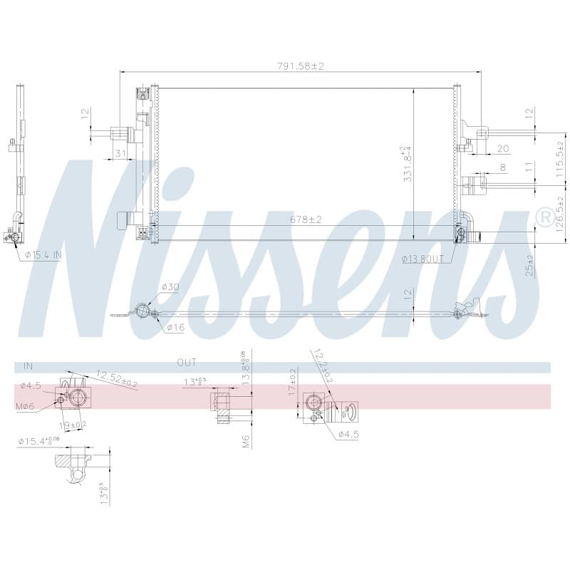 Kondicionieriaus kondensatorius NISSENS 941434 NISS