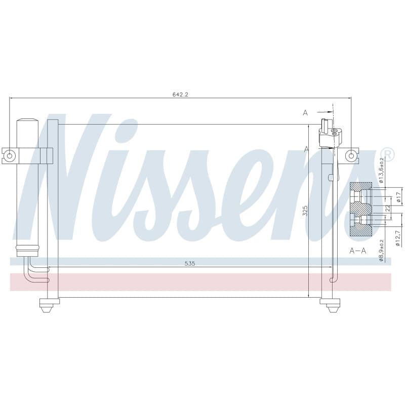 NISSENS kondensatorius, oro kondicionierius 94647 NISS