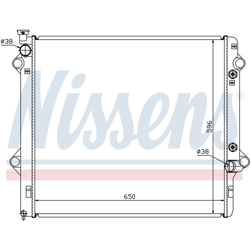 NISSENS radiatorius, variklio aušinimas 646806 NISS
