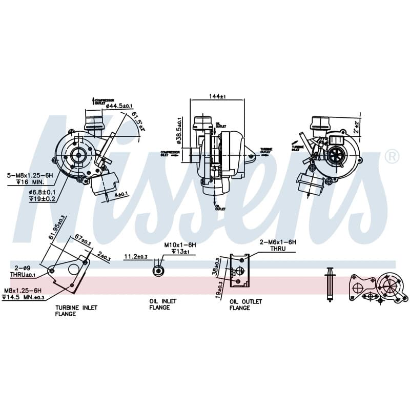 NISSENS kompresorius, įkrovimo sistema 93092 NISS