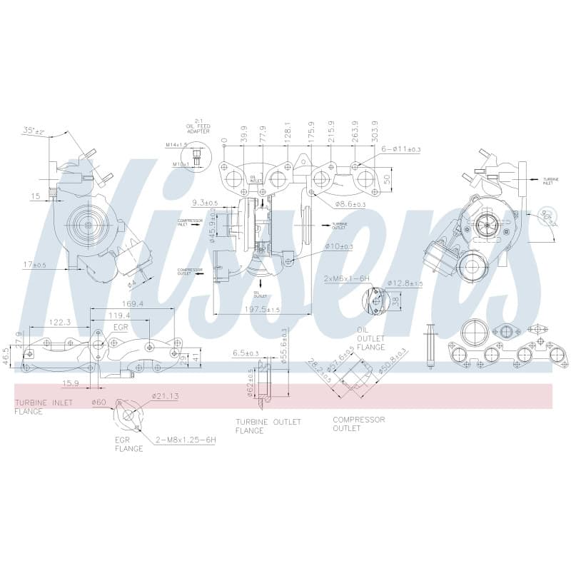 NISSENS kompresorius, įkrovimo sistema 93253 NISS