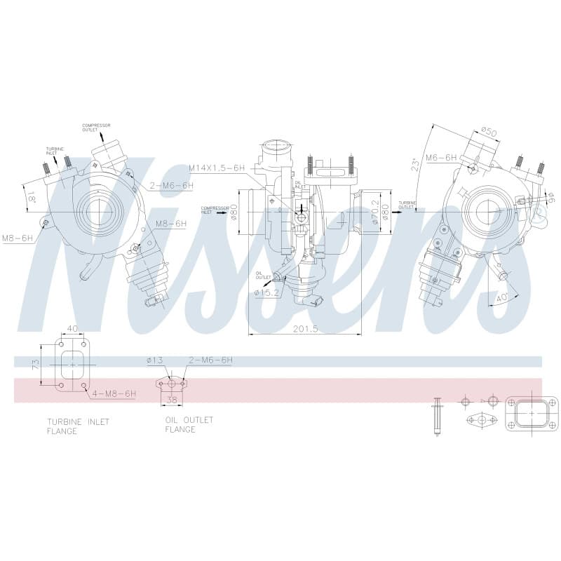 NISSENS kompresorius, įkrovimo sistema 93476 NISS