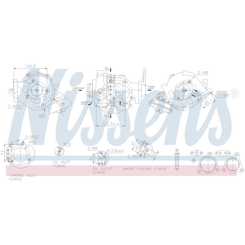 NISSENS kompresorius, įkrovimo sistema 93680 NISS