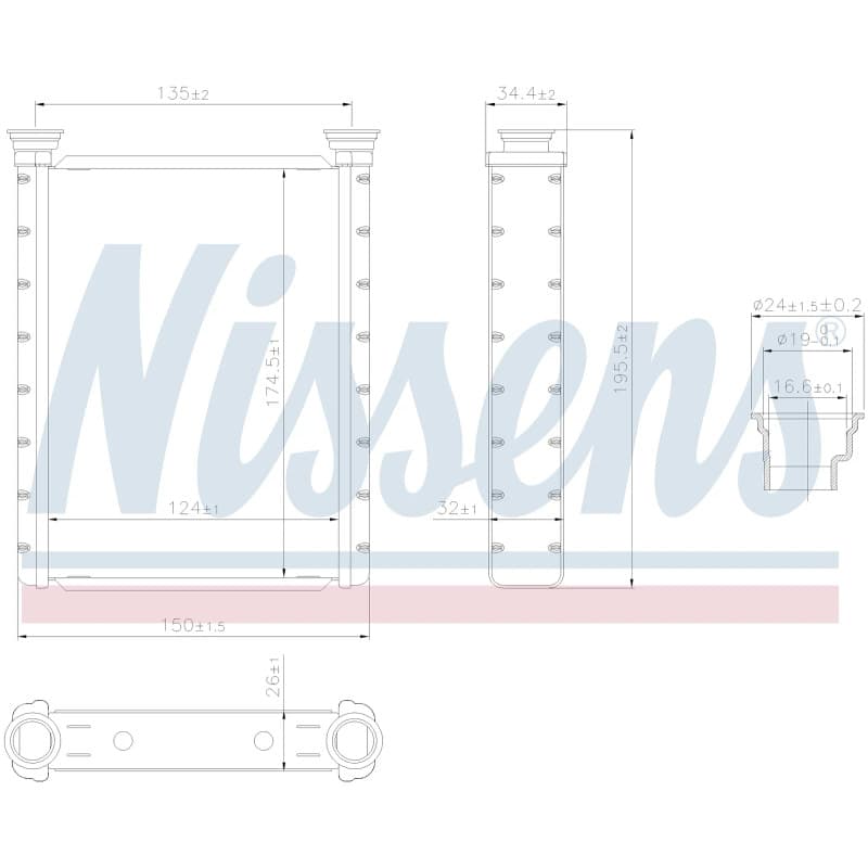 Salono radiatorius NISSENS 707413 NISS