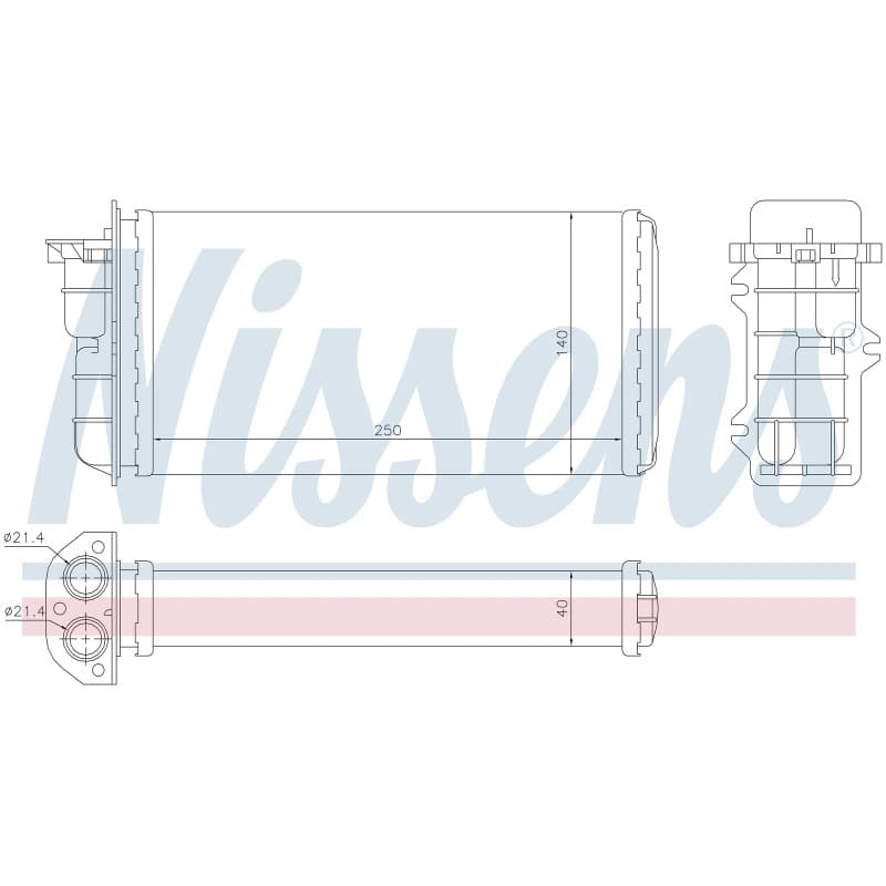 NISSENS šilumokaitis, salono šildymas 71441 NISS