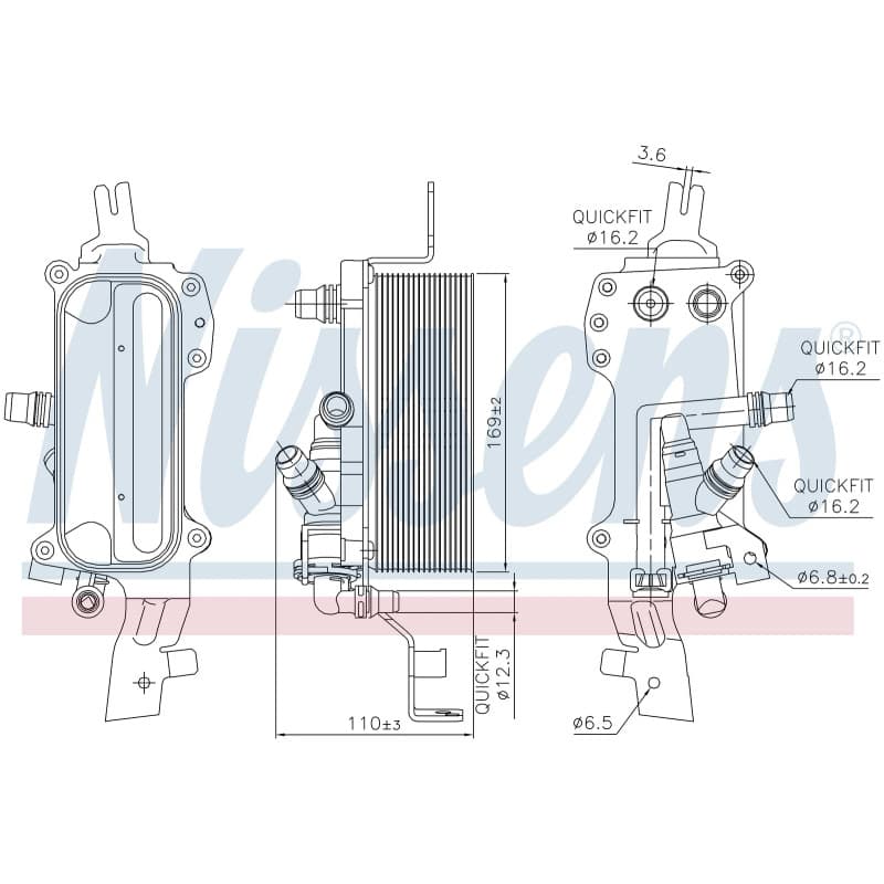 NISSENS alyvos aušintuvas, automatinė transmisija 90838 NISS