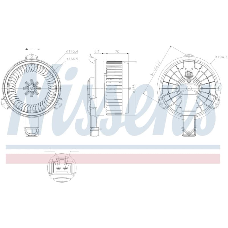 Salono ventiliatorius NISSENS 871061 NISS