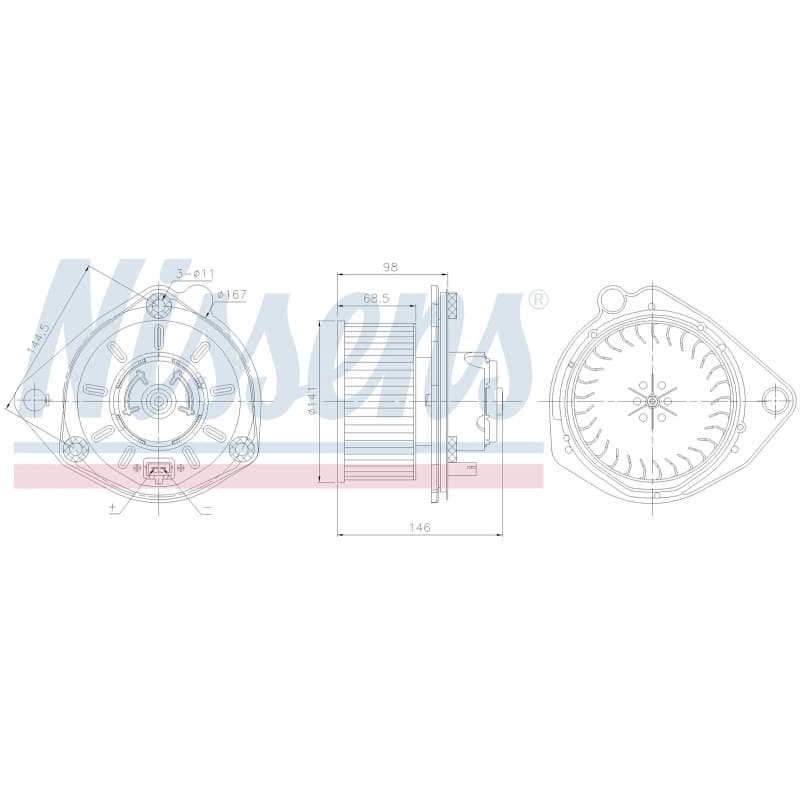 NISSENS vidaus pūtiklis 87168 NISS