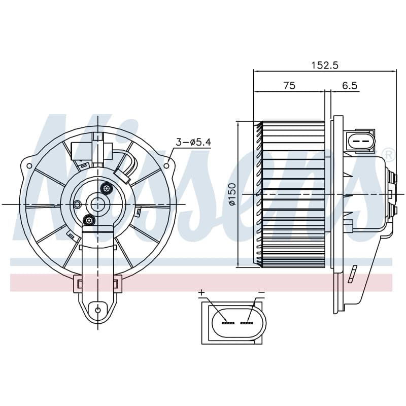 NISSENS vidaus pūtiklis 87221 NISS
