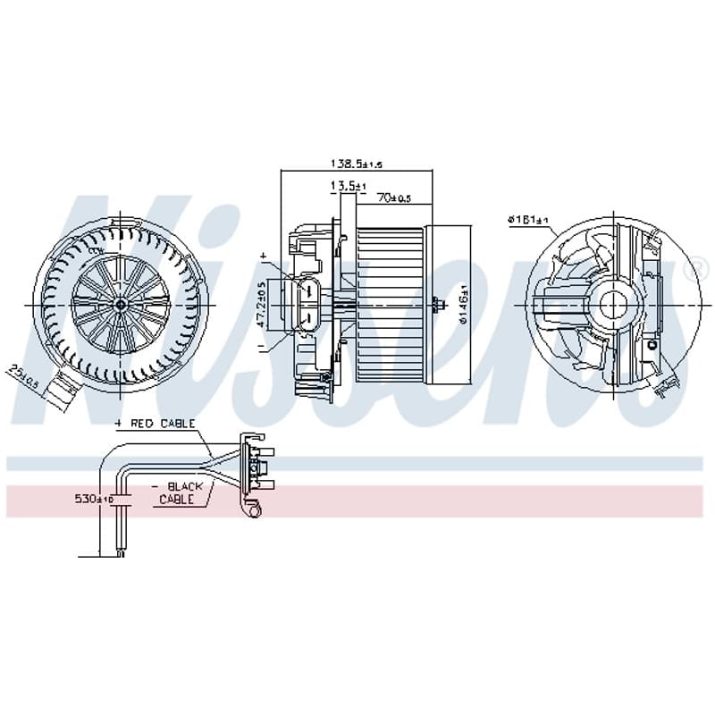 NISSENS vidaus pūtiklis 87385 NISS