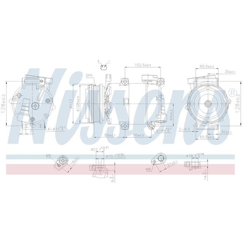 NISSENS kompresorius, oro kondicionierius 890788 NISS