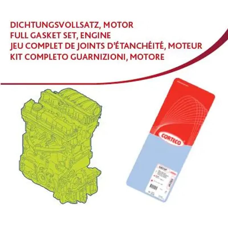 CORTECO visas tarpiklių komplektas, variklis 83403791 COR